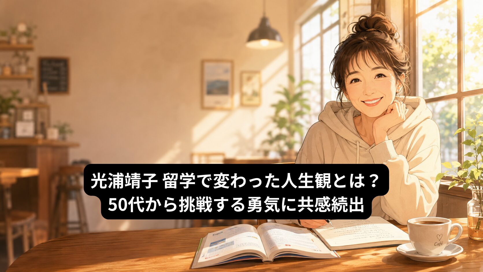 光浦靖子 留学で変わった人生観とは？50代から挑戦する勇気に共感続出